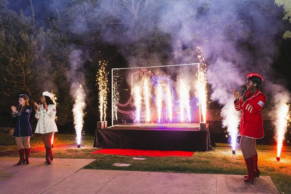 Professional fireworks show